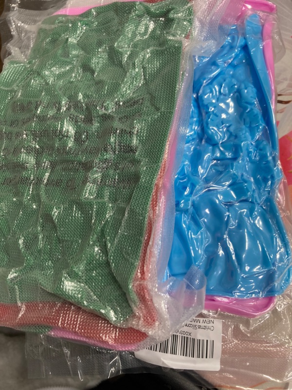 Photo 1 of Christmas Silicone Chocolate Molds 5PCS Christmas Trees Snowflake Socks Bells Gingerbread Man Santa Shape Baking Molds for Chocolate Jelly Soap Fondant Candy Candles Pastry Gummies Cake Decorating (( PACK OF TWO )) 