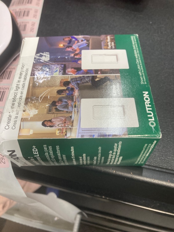 Photo 1 of Lutron Diva LED+ Dimmer Switch for Dimmable LED, Halogen and Incandescent Bulbs, Single-Pole or 3-Way, DVCL-153P-WH, White (2-Pack)