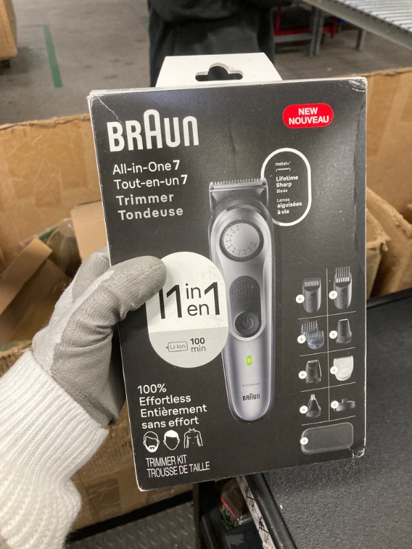 Photo 1 of Braun All-in-One Style Kit Series 7 7420, 11-in-1 Trimmer for Men with Beard Trimmer, Body Trimmer for Manscaping, Hair Clippers & More, Braun’s Sharpest Blade, 40 Length Settings, Waterproof