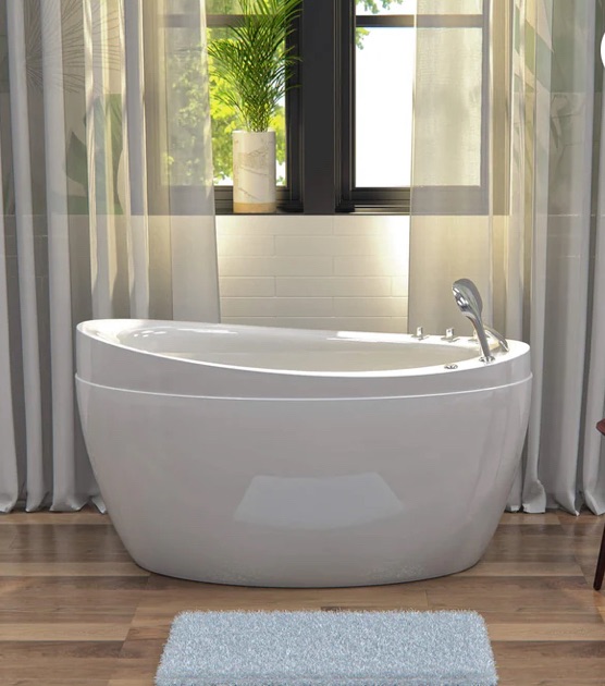 Photo 1 of 48" Freestanding Japanese-Style Air Massage Bathtub