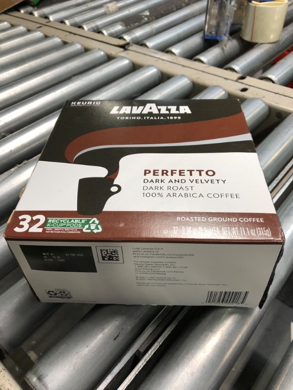 Photo 2 of Lavazza Perfetto Single-Serve Coffee K-Cup® Pods for Keurig® Brewer, 32 Count, Full-bodied dark roast with bold, dark flavor and notes of caramel, 100% Arabica