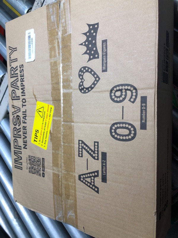 Photo 1 of imprsv 4FT Marquee Light Up Letters, Large Light Up Letters for Birthday Party Decor Wedding Decorations, Marquee Letters for Party Decoration Large Marquee Letters Arch Kit Decorations Letter A