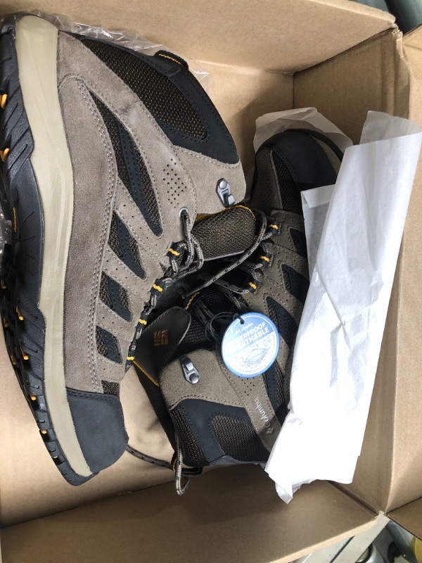 Photo 2 of ** size 10.5 M***Columbia Men's Crestwood Mid Waterproof Hiking Boot, Breathable, High-Traction Grip, 13 Regular US, cordovan, squash