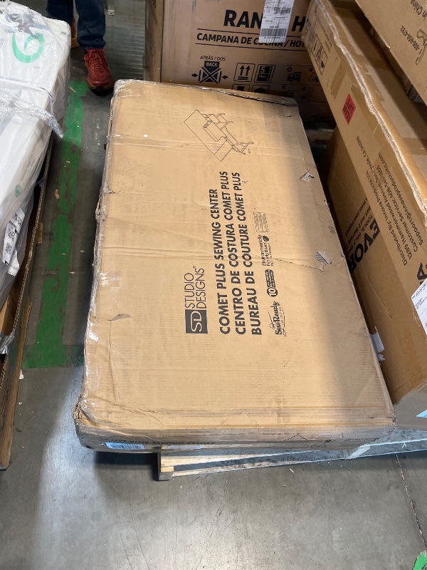 Photo 1 of Comet Plus Hobby and Sewing Table with Storage Drawer + Shelves - Can Also Be Used as Computer Desk