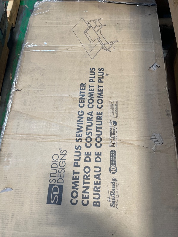 Photo 1 of Comet Plus Hobby and Sewing Table with Storage Drawer + Shelves - Can Also Be Used as Computer Desk