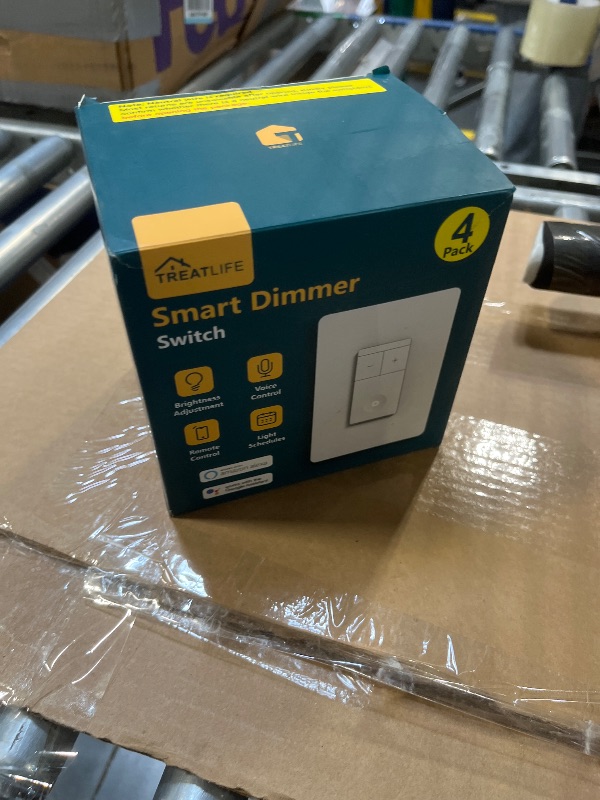 Photo 1 of TREATLIFE Smart Dimmer Switch 4 Pack, Smart Light Switch Works with Alexa and Google Assistant, Neutral Wire Needed, 2.4Ghz Wi-Fi, Schedule, Remote Control, Single Pole, FCC Listed