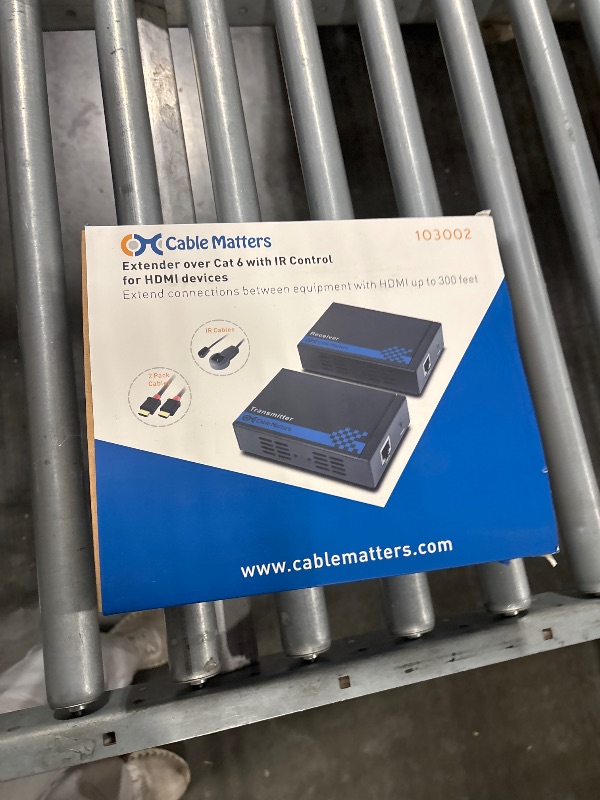 Photo 1 of Cable Matters Wall Mount HDMI Extender (HDMI Over Ethernet Cable) with TCP/IP Support for 1-to-Many Setup - Up to 300 Feet (Model: 103002)