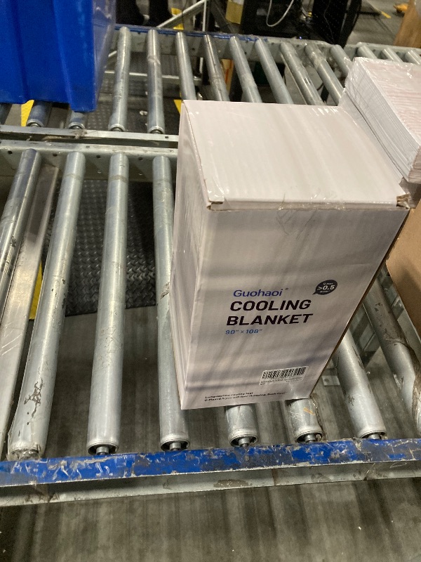 Photo 1 of Guohaoi Cooling Blanket (90"x108"King Size) for Hot Sleepers,Absorbs Heat to Keep Body Cool for Night Sweats,100% Oeko-Tex Certified Cool Fiber,Breathable,Comfortable,All-Season.