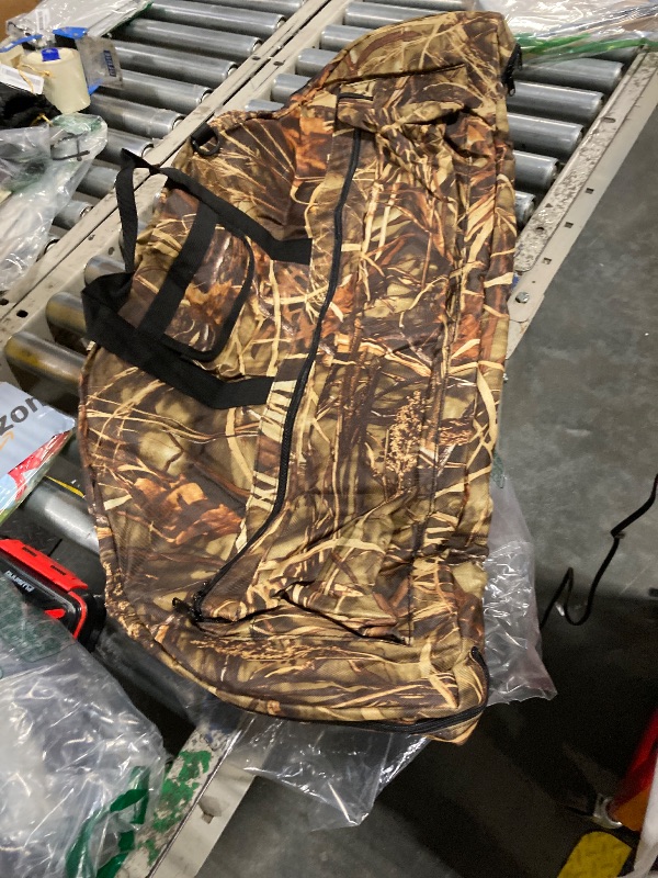 Photo 1 of Silfrae Compound Bow Case Soft Bow Padded Case Light-Weight Bow Carry Bag with Arrow Pocket (Withered grass, S)