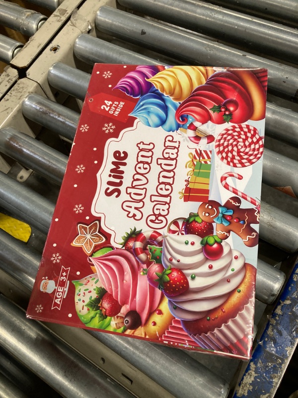 Photo 1 of Advent Calendar 2024,24 Days Slime Christmas Countdown Calendars Butter Slime Party Favors Stress Relief Toys for Kids Girls Boys Teens Toddlers Christmas Party Favor Gifts
