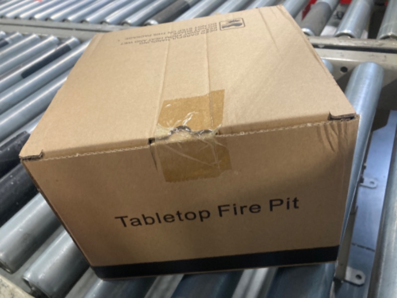 Photo 1 of Twinkle Star Tabletop Fire Pit Bowl, Bio Ethanol Fuel Fire Pit with 2 extendable Marshmallow Roasting Stick Forks, Table Top Fire Pit Bowl/Mini Tabletop Fireplace for Indoor & Garden Black