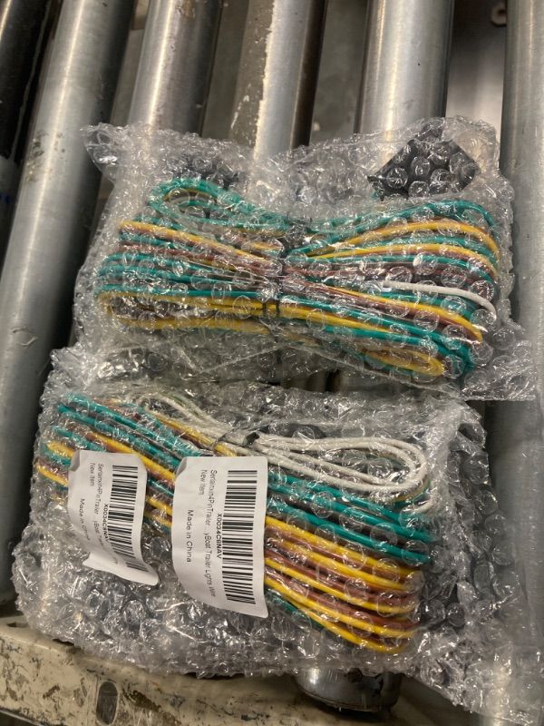 Photo 2 of ***2 COUNT*** Serlainxin 4 Pin Trailer Wiring, 25ft Trailer Wiring Harness Kit, 18 AWG Color Coded Wires, Trailer Wiring Extension Kit, Corrosion Resistant, 4 Wire 4 Pin Flat for Utility Boat Trailer Lights Wire…