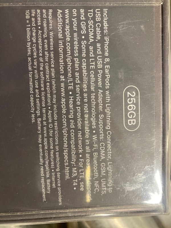 Photo 1 of ***NEW PRODUCT** Apple iPhone 8 (256GB, Space Gray) [Locked] + Carrier Subscription