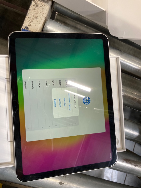 Photo 1 of Apple iPad (10th Generation): with A14 Bionic chip, 10.9-inch Liquid Retina Display, 64GB, Wi-Fi 6, 12MP front/12MP Back Camera, Touch ID, All-Day Battery Life – Silver