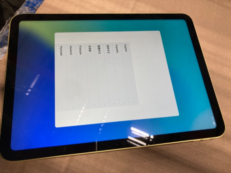 Photo 1 of ***IT DOES NOT HAVE CHARGER CABLE, IT DOES NOT HAVE A BOX, ONLY THE TABLET IS FOR SALE*** Apple iPad (10th Generation): with A14 Bionic chip, 10.9-inch Liquid Retina Display, 256GB, Wi-Fi 6, 12MP front/12MP Back Camera, Touch ID, All-Day Battery Life – Ye