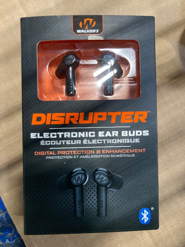 Photo 1 of Walker's Disrupter Bluetooth Earbuds - Hunting Range Shooting Active Lifestyle Ear Protection Hearing Enhancement Noise-Cancelling Rechargeable Wireless Electronic Earbuds