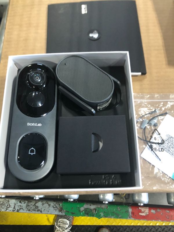 Photo 3 of ***USED***BOTSLAB Video Doorbell Camera,No Monthly Fee,5MP Wireless Doorbell Camera,Head-to-Toe&180° View,Battery Powered,AI&PIR Detection,VR Mode,HDR,2-Way Talk,2.4&5GHz WiFi,Easy to Install