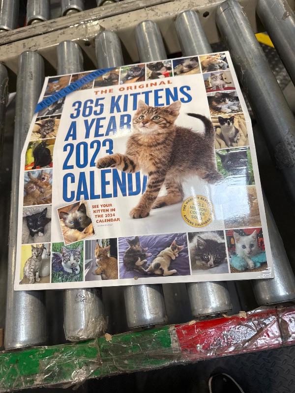 Photo 2 of 
Calendario de pared de 365 gatitos al año con imagen del día 2023