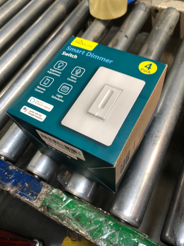 Photo 1 of TREATLIFE Smart Dimmer Switch 4 Pack, Smart Switch Works with Alexa and Google Home, 2.4GHz WiFi Dimmer Light Switch for LED, CFL, Incandescent Bulbs, Neutral Wire Required, Single Pole
