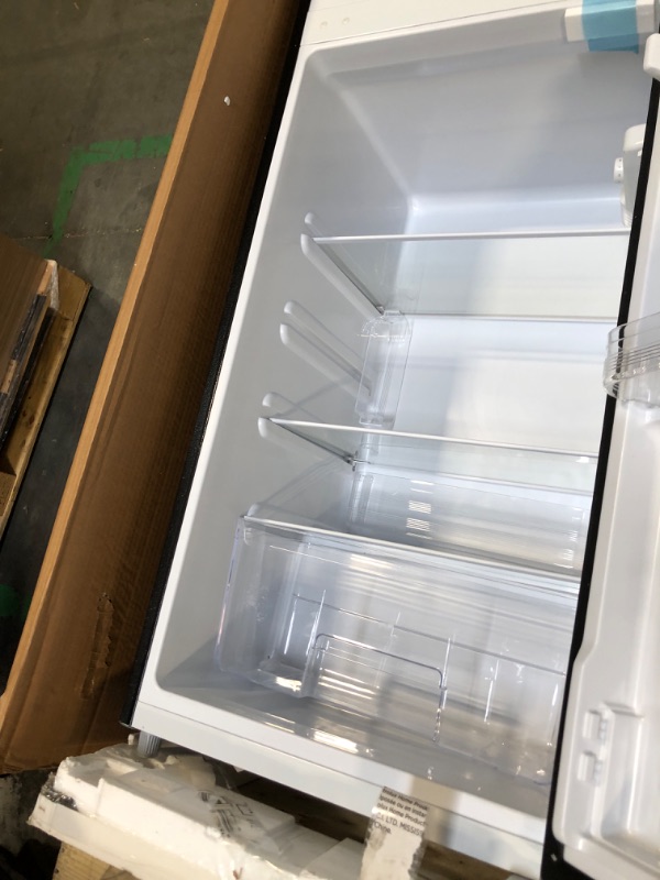 Photo 4 of ***USED****PARTS ONLY***Frigidaire EFR751 2 Door Apartment Size Refrigerator/Freezer Combo, 7.5 cu ft, Platinum Series, Stainless, 23" D x 21.5" W x 55.5" H, Stainless Steel