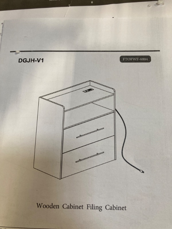 Photo 3 of ***SIMILAR PRODUCT***
Mellolivin Nightstand with Charging Station and LED Lighting, White Night Stand with 2 Drawers, Modern Wood Nightstand, Bedside Table, End Table for Bedroom and Living