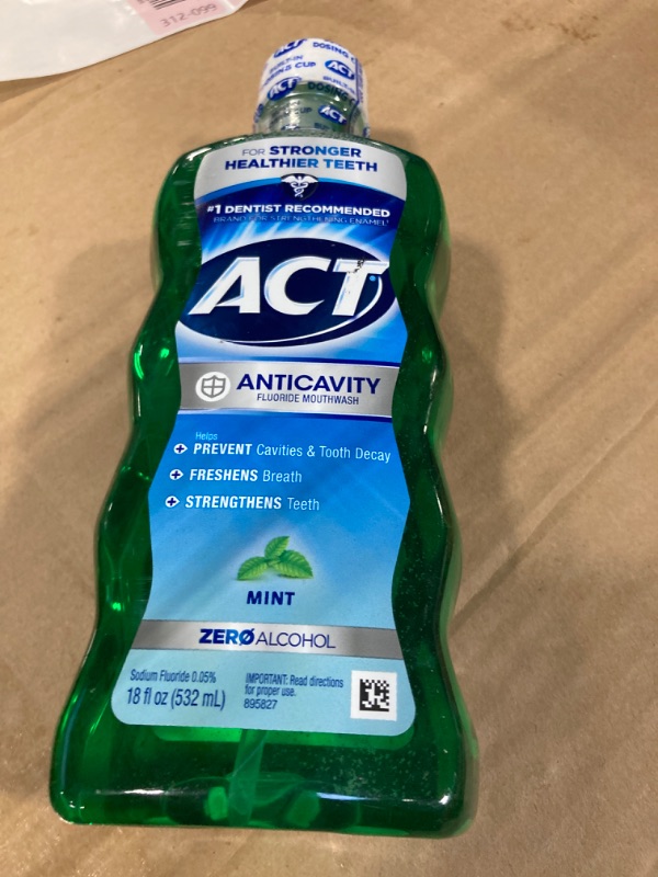 Photo 2 of ***BEST BY 09/27 ***
 Act Anticavity Mint Rinse 18z