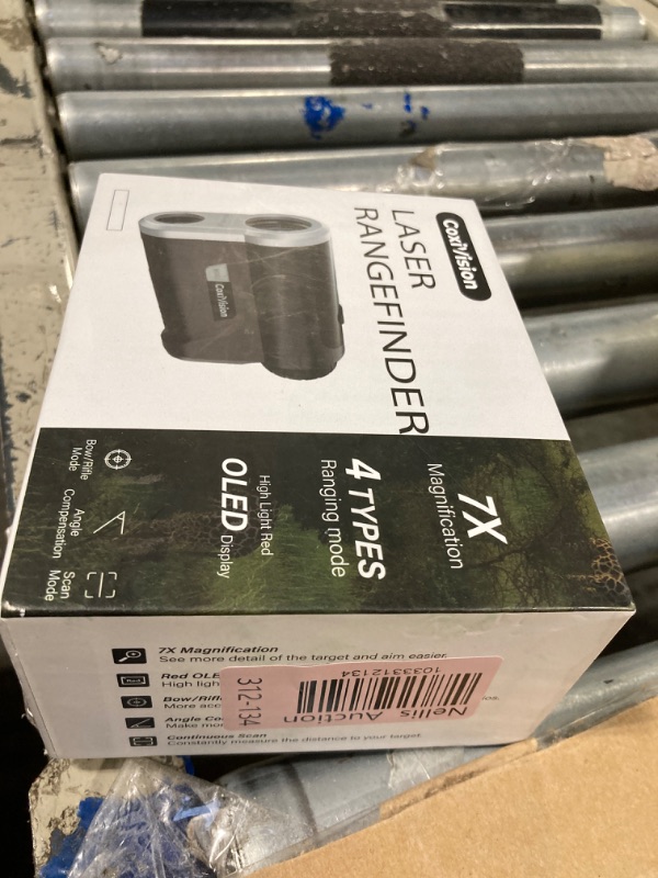 Photo 1 of CoxiVision 1400-3000 Yard HD Laser Rangefinder for Hunting, 7X Magnification, Red OLED Display, Bow/Rifle Mode, Angle Compensation, Scan