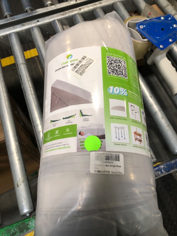 Photo 1 of OasisSpace Bed Wedge Pillow, Adjustable 8&12 Inch Folding Memory Foam Sleeping Pillow Incline Cushion System for Legs and Back Pain with Washable Cover - Acid Reflux,Heartburn,Snoring,Reading