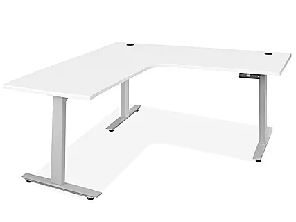 Photo 1 of ***USED***NOT COMPLETE***PARTS ONLY***Electric Adjustable Height L-Desk - 72 x 72 x 30", White
