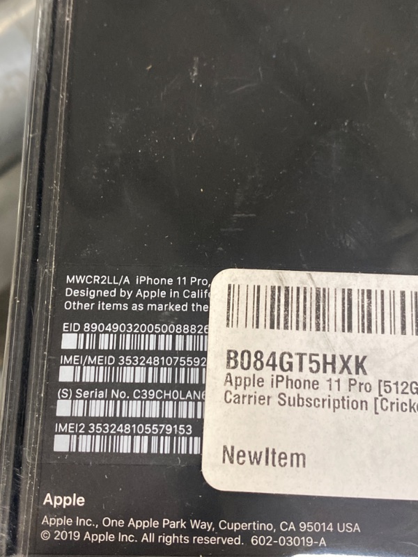 Photo 3 of Apple iPhone 11 Pro [512GB, Space Gray] + Carrier Subscription [Cricket Wireless]