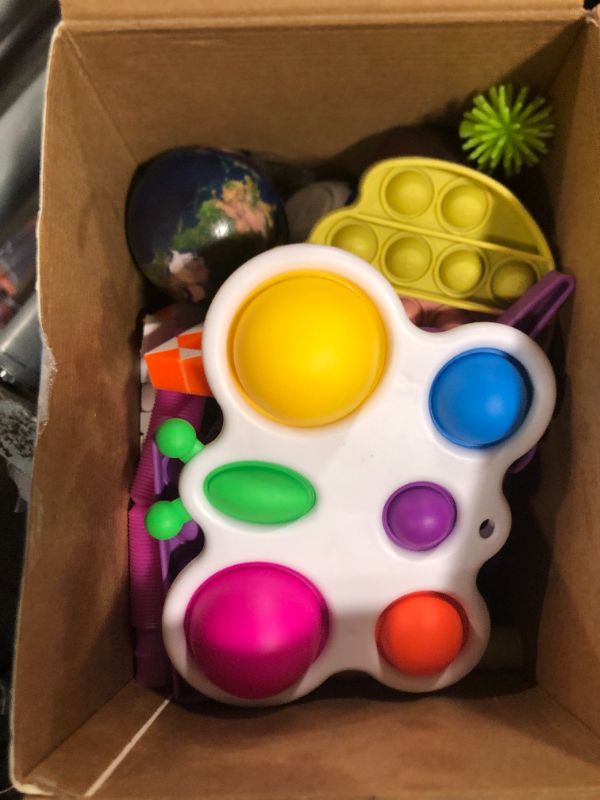 Photo 1 of 50 Pcs Fidget Toys Pack - Stocking Stuffers for Kids, Gifts for Kids, Party Favors - Adults Stress Relief Sensory Toy - ADHD Toys Bulk for Classroom Treasure Box Prizes - Pop Its