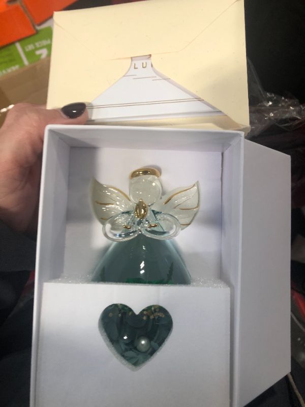 Photo 1 of ***USED***ANLUNOB Birthday Gifts Women Rose for Her for Him Rose Petals Flower Gifts for Mom Preserved Real Rose in Angel Glass Gifts for Women Rose Gifts Idea for Wife Flowers for Decoration