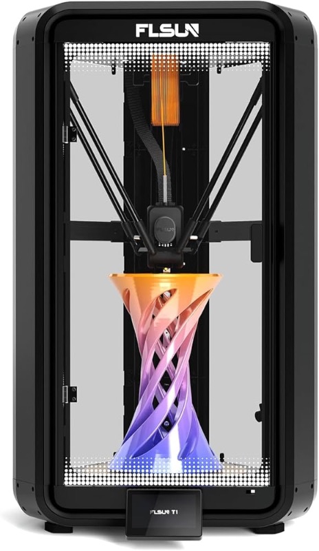 Photo 1 of ***MISSING HOTEND*** FLSUN T1 3D Printer,1000mm/s Ultra-High Speed 3D Printer, Acceleration 30000mm/s2,300°C Direct Extruder with Integrated Nozzle,10.25x10.25x12.99 inch