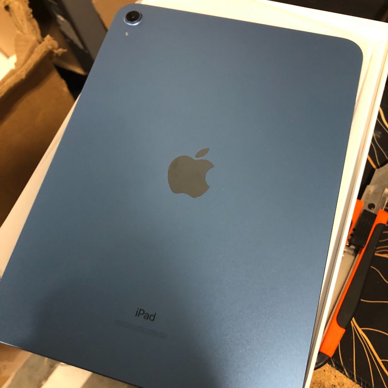 Photo 8 of Apple iPad (10th Generation): with A14 Bionic chip, 10.9-inch Liquid Retina Display, 64GB, Wi-Fi 6, 12MP front/12MP Back Camera, Touch ID, All-Day Battery Life – Blue