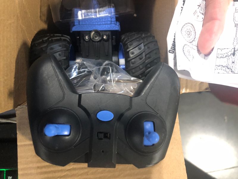 Photo 3 of ***USED***AUUGUU Remote Control Car, 2.4GHz Monster Trucks Toys with Light Spray, Brithday Gift for Kids 3 4 5 6 7 8, All Terrain RC Cars, Toddler Toys for Boys Girls 3+ Year Old