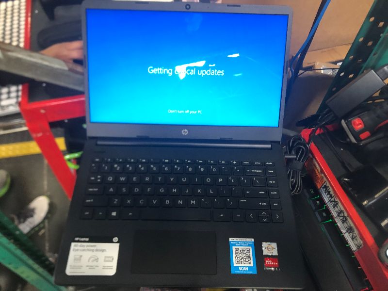 Photo 3 of ***USED***HP 14-FQ AMD Athlon 3050U 4GB 128GB SSD 14-Inch HD Brightview LED Win 10 S Laptop