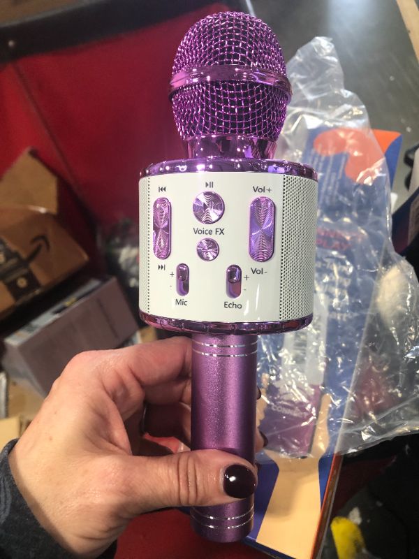 Photo 3 of ***USED***Move2Play, Kids Karaoke Microphone | Includes Bluetooth & Pre-Loaded Songs | Christmas & Birthday Gift | Toy for All Ages - 2, 3, 4, 5, 6+ Year Old Girls, Boys & Toddlers