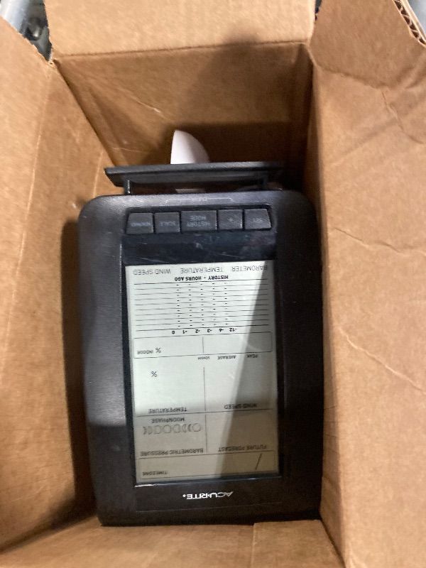 Photo 1 of AcuRite 00634A3 Wireless Weather Station with Wind Sensor, Black **PARTS ONLY** 