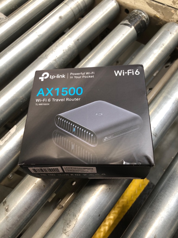Photo 1 of TP-Link Ultra-Portable Wi-Fi 6 AX1500 Travel Router TL-WR1502X | Easy Public WiFi Sharing | Hotel/RV/Travel Approved | Phone WiFi Tether | USB C Powered | Multi-Mode | Tether App | Durable Design