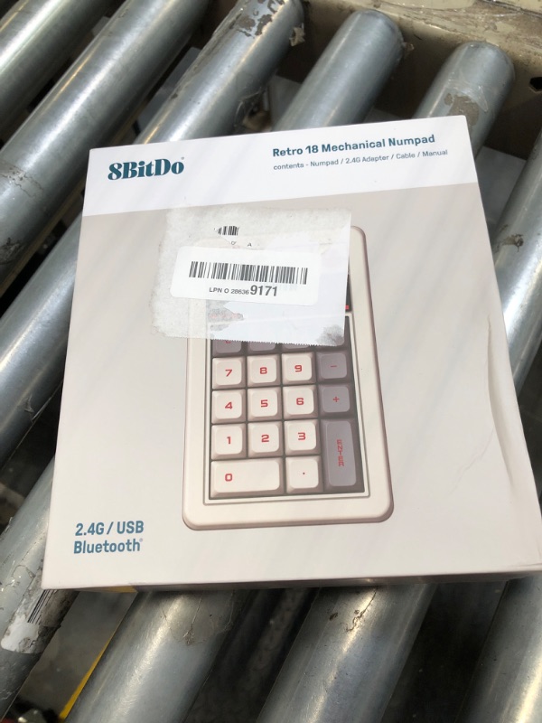 Photo 2 of 8BitDo Retro 18 Mechanical Numpad, Supports Calculator Mode, Bluetooth/2.4G/Wired Numpad for Windows and Android - N Edition