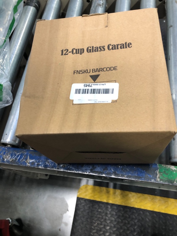 Photo 2 of 12-Cup Replacement Glass Carafe Pot Compatible with Hamilton Coffee Maker Models 46310, 49976, 49966, 49350, 49957, 49954, 49933, 49980A, 49980Z, 49983, 49618, 46300, 49950