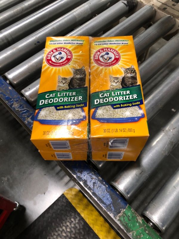 Photo 2 of *** 4 PACK *** Arm & Hammer Cat Litter Deodorizer with Baking Soda - 30 oz box