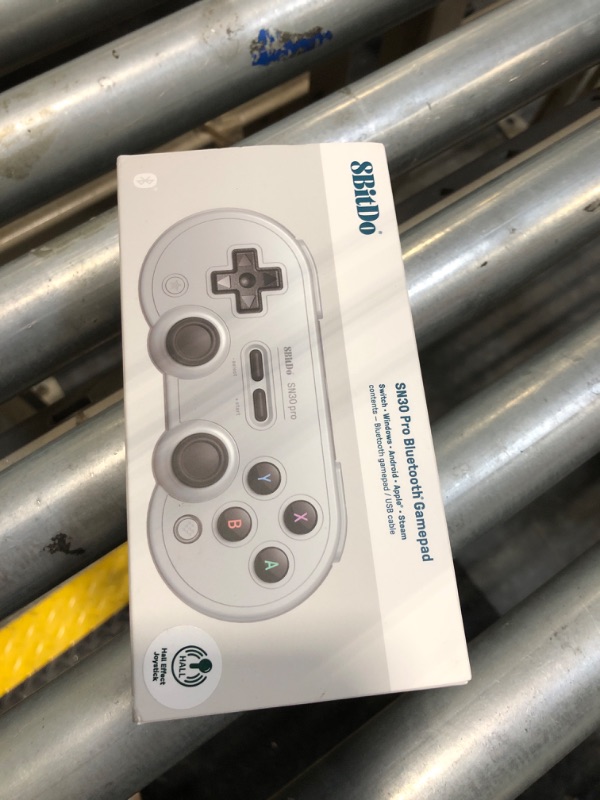 Photo 1 of 8Bitdo SN30 Pro Bluetooth Controller, Hall Effect Joystick Update, Compatible with Switch, PC, macOS, Android, Steam Deck & Raspberry Pi (Gray)