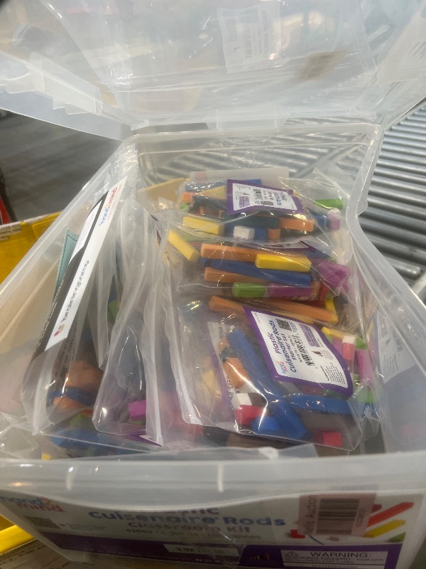 Photo 1 of hand2mind Plastic Cuisenaire Rods Classroom Set, Math Manipulatives, Montessori Math Rods, Math Counters, Math Blocks, Counting Blocks, Montessori Math, Fraction Bars, Number Rods (Set of 15)