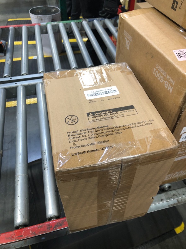 Photo 1 of Magicfly Mini Sewing Machine for Beginner, Dual Speed Portable Children Sewing Machine with Extension Table, Light, Sewing Kit for Kids, Girl, Household, Travel, Pink