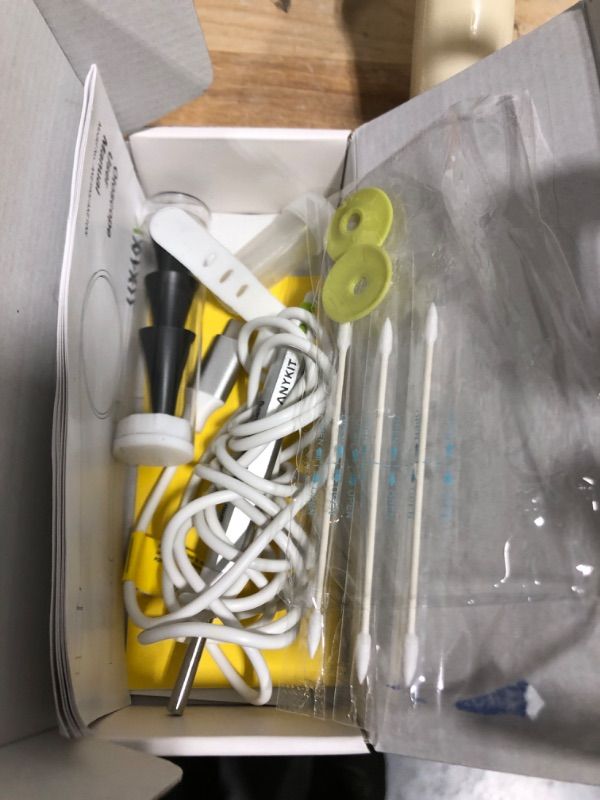 Photo 1 of Anykit Visual Ear Wax Removal Camera, Type-C Digital Otoscope with 6 LED Lights and Ear Camera with Earwax Removal Tool for Adults & Children, Compatible with iPhone 15& Android (Silver)