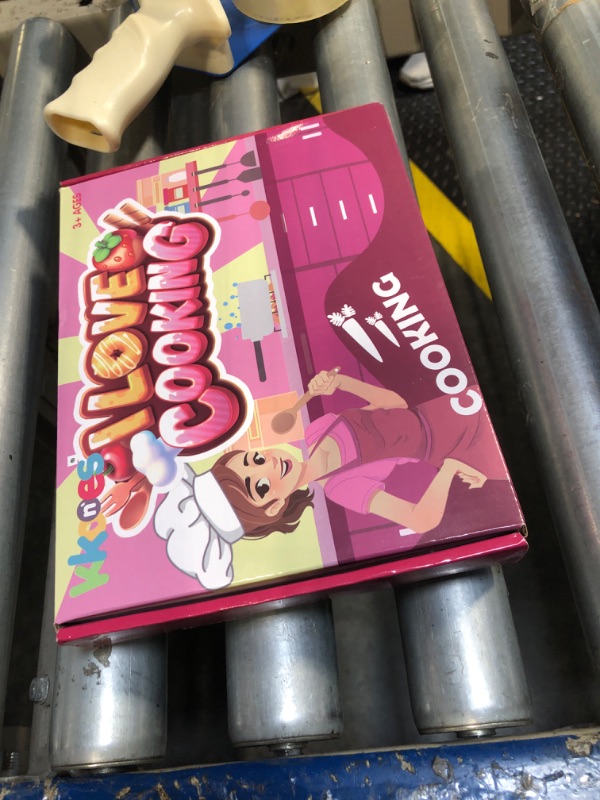 Photo 1 of Kids Cooking Baking Set 19Pcs, Kids Chef Role Play Costume Set - Chef Hat and Matching Pink Apron Children Dress up Pretend Gift for 3 4 5 6 7 8 Year Old Girls Toys