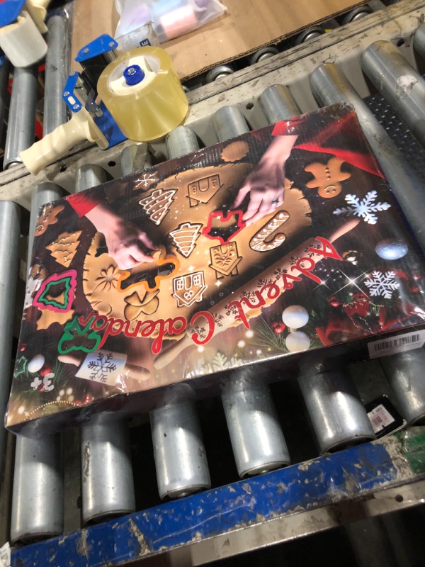 Photo 1 of Advent Calendar 2024 Adult Christmas Cookie Cutters Advent Calendar for Men Women Family Couples, 24 Days Christmas Countdown Calendar with Metal Food Cutter for Sandwich Fruit Biscuit Baking Cooking