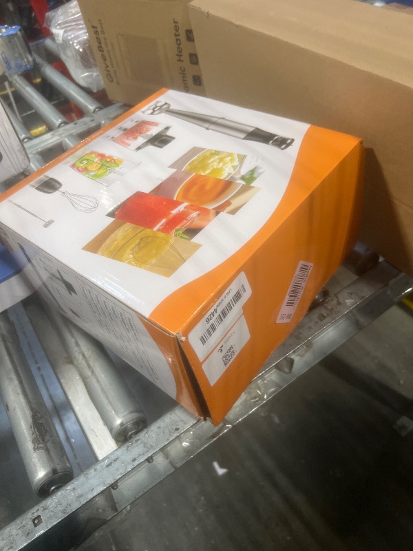 Photo 1 of Immersion Blender Handheld Corded Hand Blender 1100W, Trigger Variable Speed 5 in 1 Stick Blender, Emulsion Blender with Chopper, Whisk and Frother for Soup, Baby Food and Smoothies