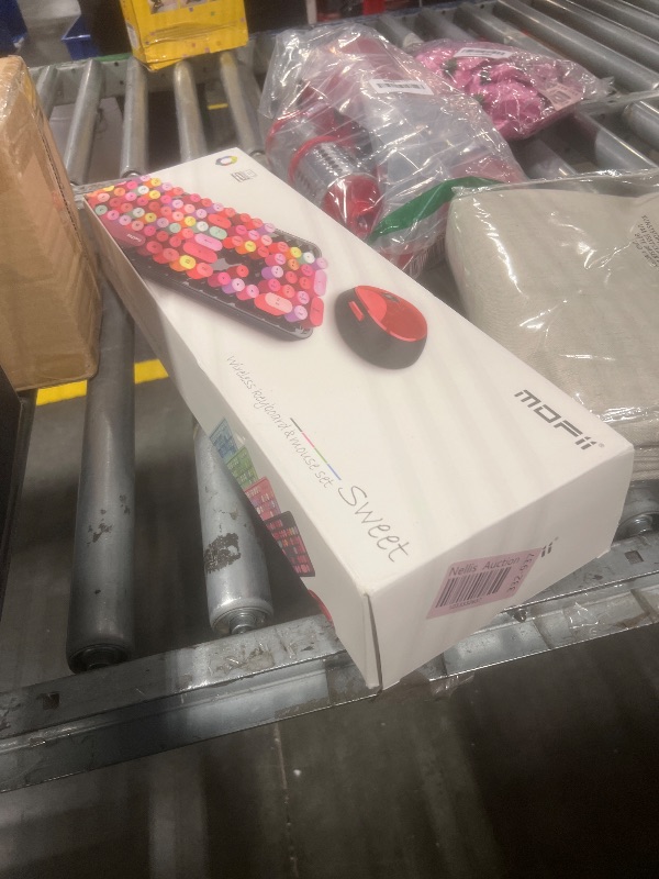 Photo 1 of Wireless Keyboard and Mouse Combo, Ergonomic Full Size Typewriter Retro Round Keycaps Keyboard, Compatible with Windows, PC, Perfer for Home and Office Keyboards (Blue